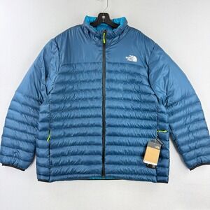 The North Face Terra Peak Mens Thermoball Jacket Size XXL Petrol Blue Pertex NWT